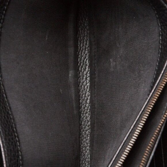 Gucci Black Pebbled Leather Marmont Mini Chain Bag - Picture 9 of 12